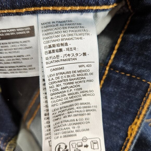 Levis 512 Slim Taper Jeans Mens 29x30 Blue Denim Levi's Flex Stretch Comfort Fit - Picture 4 of 16